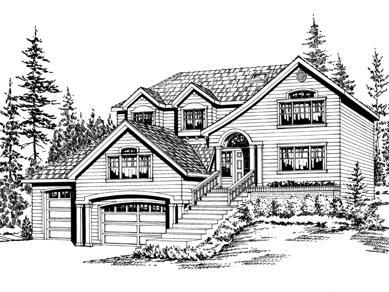 Southern House Plan Front Image of House - Oleathea European Home 071D-0075 - Shop House Plans and More