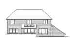 Southern House Plan Rear Elevation - Oleathea European Home 071D-0075 - Shop House Plans and More