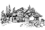 Modern House Plan Front Image of House - Riverwind Rustic Home 071D-0076 - Shop House Plans and More