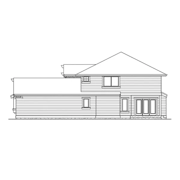 Southern House Plan Right Elevation - Riverwind Rustic Home 071D-0076 - Shop House Plans and More