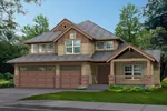 Craftsman House Plan Front Image - Powderhorn Pass Rustic Home 071D-0077 - Shop House Plans and More