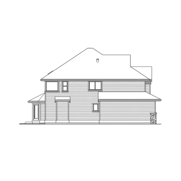 Country House Plan Left Elevation - Powderhorn Pass Rustic Home 071D-0077 - Shop House Plans and More