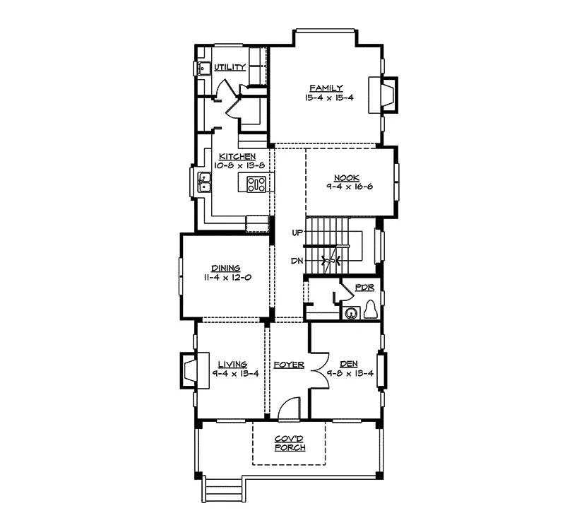 Country House Plan First Floor - Lindley Forest Two-Story Home 071D-0078 - Shop House Plans and More
