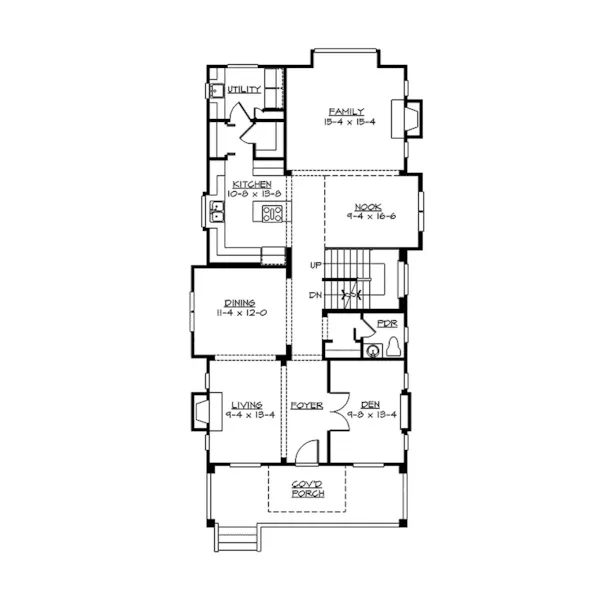 Country House Plan First Floor - Lindley Forest Two-Story Home 071D-0078 - Shop House Plans and More