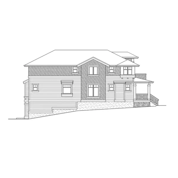 Country House Plan Left Elevation - Lindley Forest Two-Story Home 071D-0078 - Shop House Plans and More