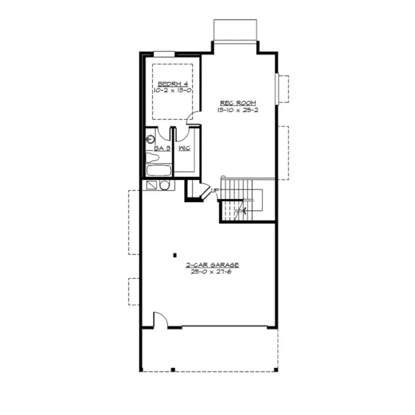 Country House Plan Lower Level Floor - Lindley Forest Two-Story Home 071D-0078 - Shop House Plans and More