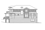 Modern House Plan Right Elevation - Lindley Forest Two-Story Home 071D-0078 - Shop House Plans and More