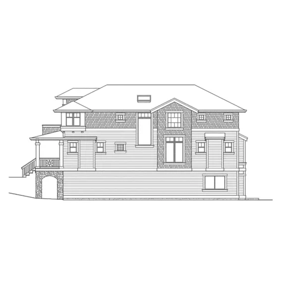 Country House Plan Right Elevation - Lindley Forest Two-Story Home 071D-0078 - Shop House Plans and More