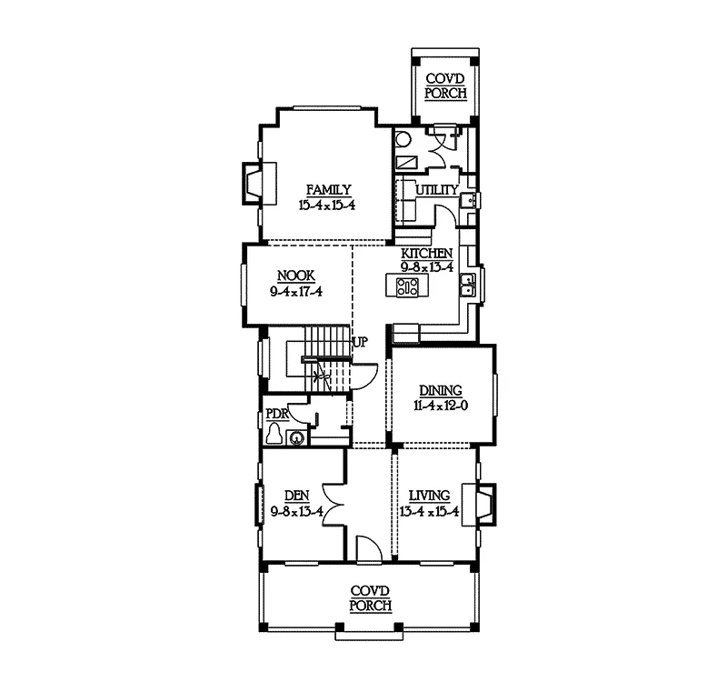 Modern House Plan First Floor - Heatherstone Ridge Southern 071D-0079 - Search House Plans and More