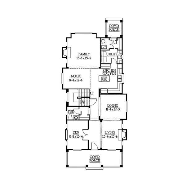 Traditional House Plan First Floor - Heatherstone Ridge Southern 071D-0079 - Search House Plans and More