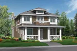 Craftsman Home Design Perfect For A Narrow Lot