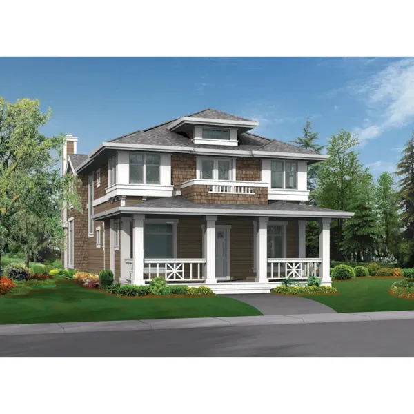 Craftsman Home Design Perfect For A Narrow Lot