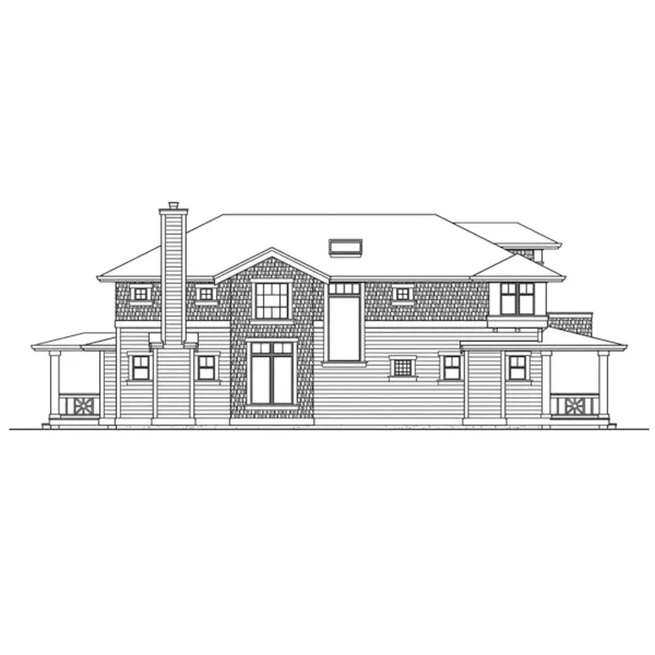 Traditional House Plan Left Elevation - Heatherstone Ridge Southern 071D-0079 - Search House Plans and More