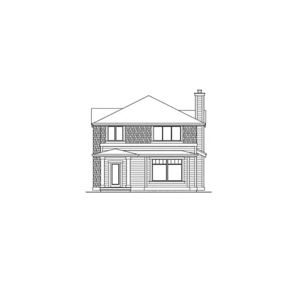 Traditional House Plan Rear Elevation - Heatherstone Ridge Southern 071D-0079 - Search House Plans and More