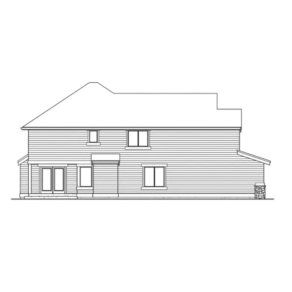 Country House Plan Left Elevation - Garden Valley Craftsman Home 071D-0080 - Search House Plans and More