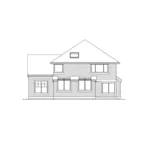 Country House Plan Rear Elevation - Garden Valley Craftsman Home 071D-0080 - Search House Plans and More