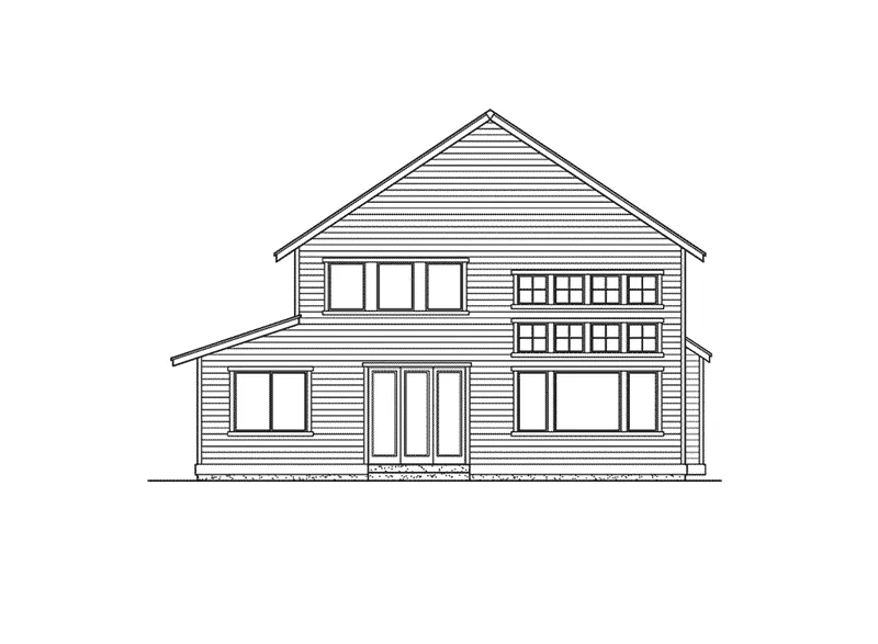 Traditional House Plan Rear Elevation - Dylan Creek Traditional Home 071D-0081 - Search House Plans and More