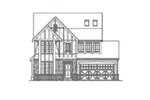Craftsman House Plan Front Elevation - Beachland Tudor Home 071D-0082 - Search House Plans and More