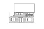 Craftsman House Plan Rear Elevation - Beachland Tudor Home 071D-0082 - Search House Plans and More