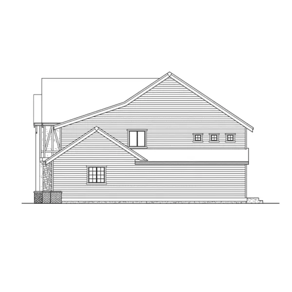 Modern House Plan Right Elevation - Beachland Tudor Home 071D-0082 - Search House Plans and More