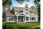 Southern House Plan Rear Photo 01 - Fieldcrest Arts And Crafts Home 071D-0083 - Search House Plans and More