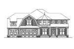 Shingle House Plan Front Elevation - Sofia Luxury Craftsman Home 071D-0084 - Shop House Plans and More