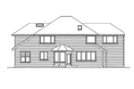 Traditional House Plan Rear Elevation - Sofia Luxury Craftsman Home 071D-0084 - Shop House Plans and More
