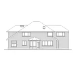 Shingle House Plan Rear Elevation - Sofia Luxury Craftsman Home 071D-0084 - Shop House Plans and More