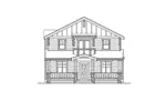Mountain House Plan Front Elevation - Valmeyer Narrow Lot Home 071D-0085 - Shop House Plans and More