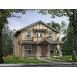 Narrow Lot Craftsman Style Home