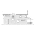 Craftsman House Plan Left Elevation - Valmeyer Narrow Lot Home 071D-0085 - Shop House Plans and More