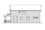 Traditional House Plan Right Elevation - Valmeyer Narrow Lot Home 071D-0085 - Shop House Plans and More