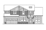Southern House Plan Front Elevation - Mortimer Rustic Craftsman Home 071D-0086 - Shop House Plans and More