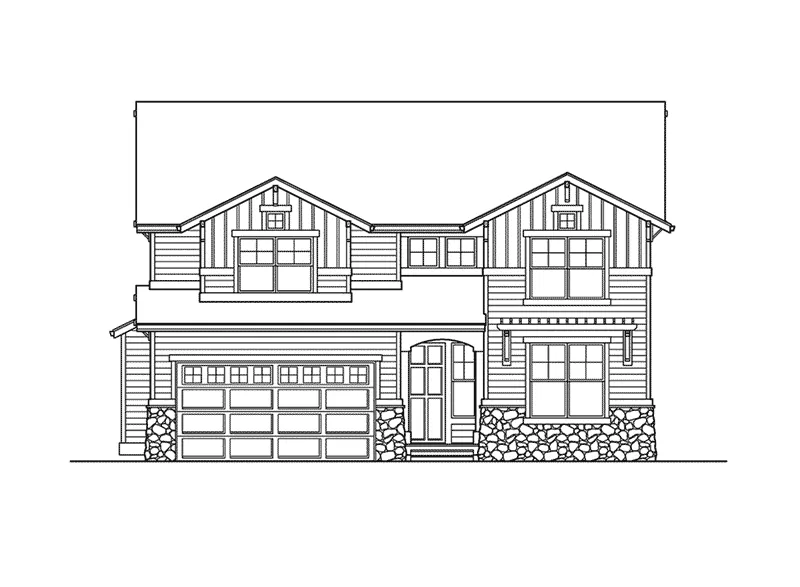Traditional House Plan Front Elevation - Glenallen Creek Craftsman Home 071D-0088 - Search House Plans and More
