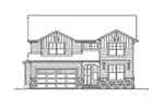 Contemporary House Plan Front Elevation - Glenallen Creek Craftsman Home 071D-0088 - Search House Plans and More