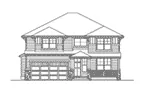 Traditional House Plan Front Elevation - Glen Arden Craftsman Home 071D-0089 - Search House Plans and More