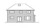 Arts & Crafts House Plan Rear Elevation - Buxton Heights Country Home 071D-0090 - Search House Plans and More