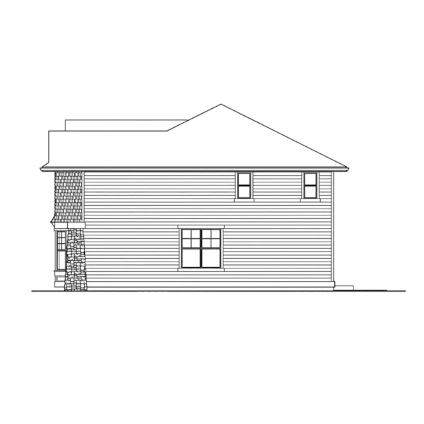 Traditional House Plan Right Elevation - Buxton Heights Country Home 071D-0090 - Search House Plans and More