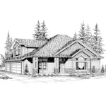 Rustic Home Plan With Many Gables