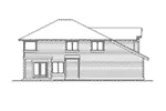 Craftsman House Plan Rear Elevation - Pocahontas Arts And Crafts Home 071D-0091 - Shop House Plans and More