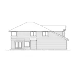 Traditional House Plan Rear Elevation - Pocahontas Arts And Crafts Home 071D-0091 - Shop House Plans and More