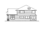 Arts & Crafts House Plan Right Elevation - Pocahontas Arts And Crafts Home 071D-0091 - Shop House Plans and More