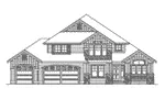 Southern House Plan Front Elevation - Finsbury Rustic Home 071D-0092 - Search House Plans and More