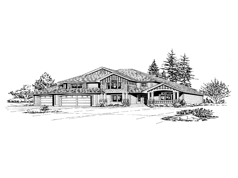 Southern House Plan Front Image of House - Finsbury Rustic Home 071D-0092 - Search House Plans and More