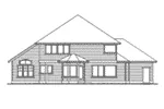 Country House Plan Rear Elevation - Finsbury Rustic Home 071D-0092 - Search House Plans and More