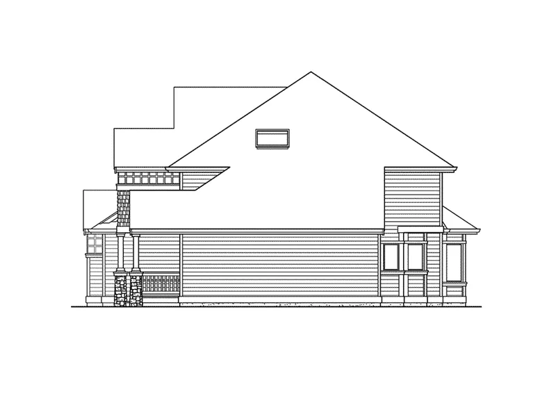 Country House Plan Right Elevation - Finsbury Rustic Home 071D-0092 - Search House Plans and More