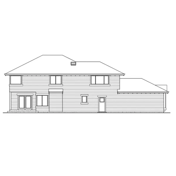 Craftsman House Plan Left Elevation - Mango Sleek Sunbelt Home 071D-0094 - Shop House Plans and More