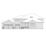 Craftsman House Plan Right Elevation - Mango Sleek Sunbelt Home 071D-0094 - Shop House Plans and More