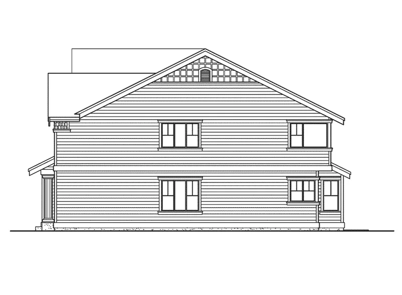 Southern House Plan Right Elevation - Melton Country Home 071D-0095 - Shop House Plans and More