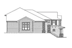 Modern House Plan Left Elevation - Kirkshire Craftsman Home 071D-0096 - Search House Plans and More